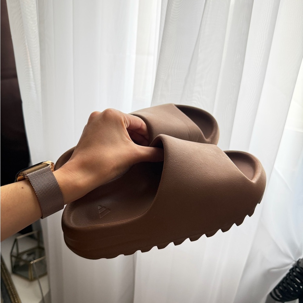 Yeezy Chocolate Brown Mules